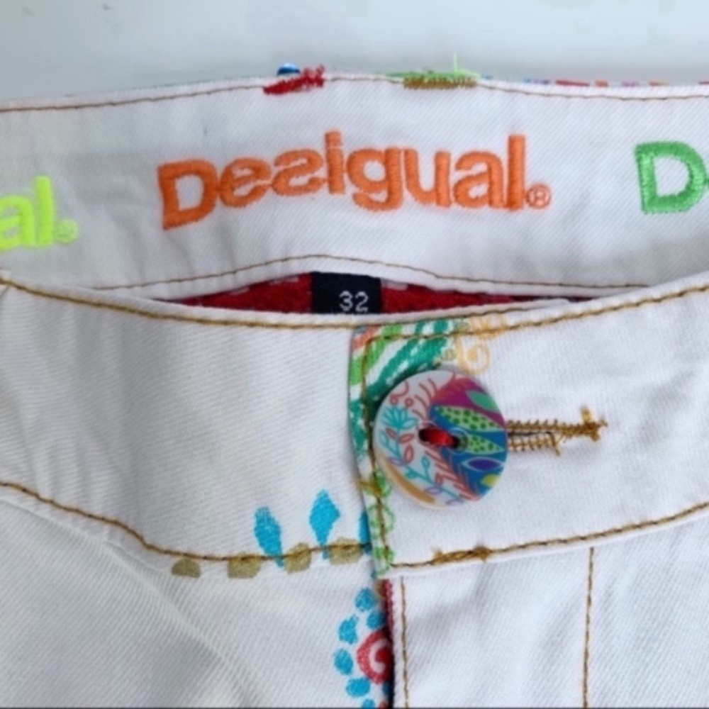 Desigual ‘Zelda’ Multicolor Patterned Women Jeans - Picture 8 of 10